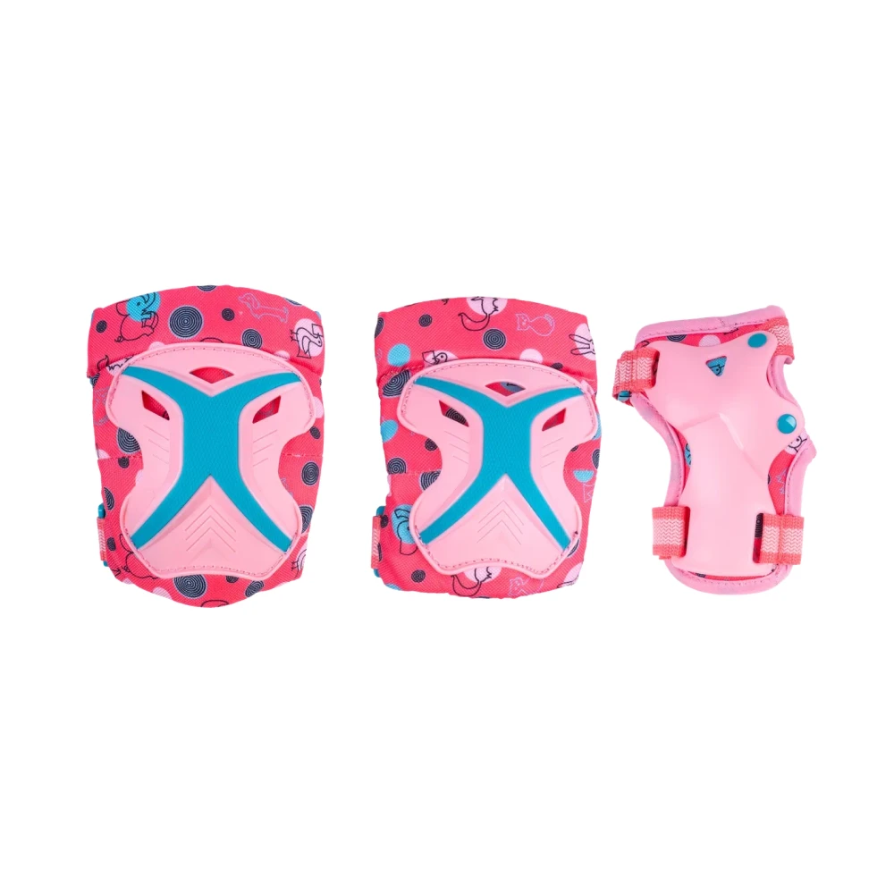 Набор защиты Tech Team Safe Fit Kids 3.0 Pink (Розовый) Размер M