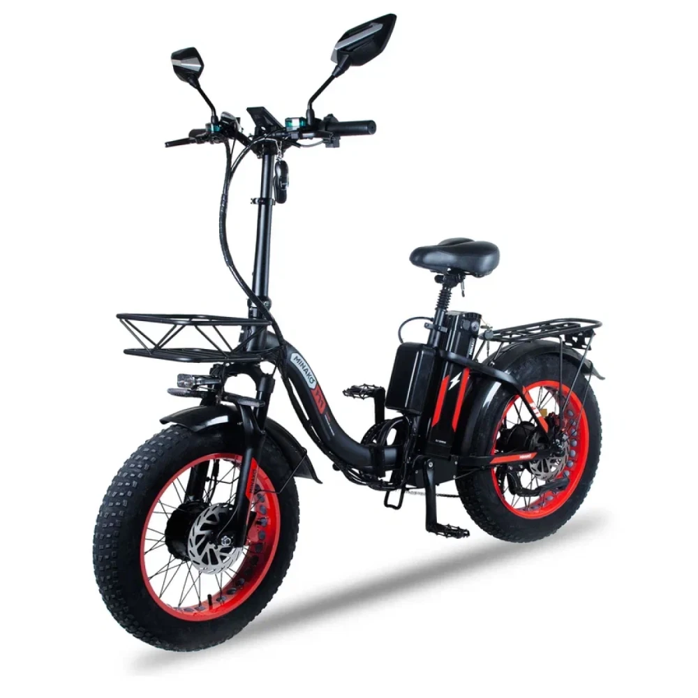 Электровелосипед Minako F11 Dual PRO красный