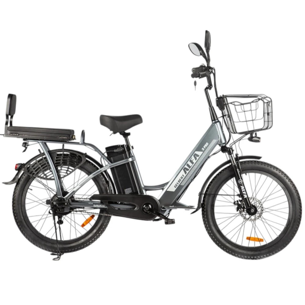 Электровелосипед Green City Gelbert ALFA 3 PRO Серый