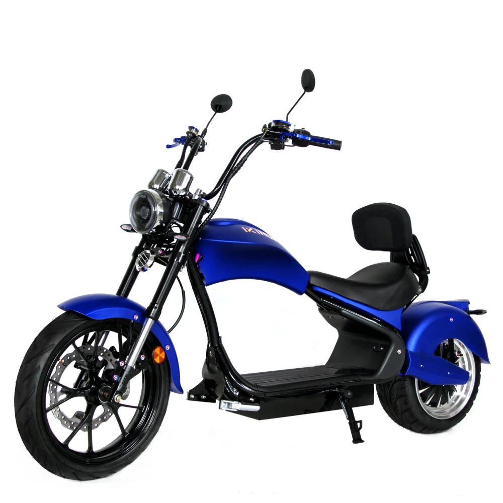 Электроскутер IKINGI Chopper Синий