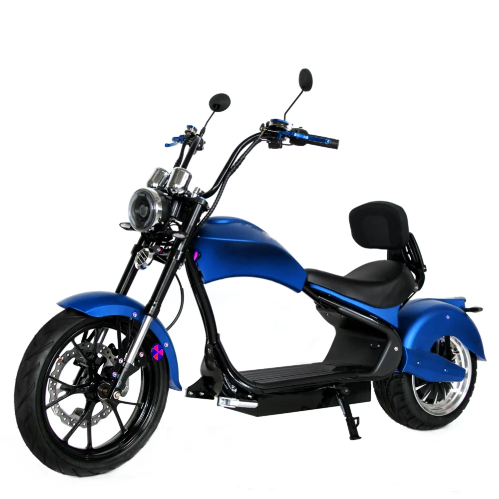 Электроскутер YASMAND Chopper Синий