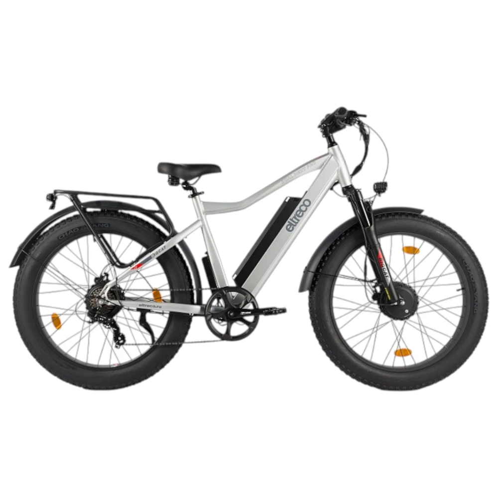 Электровелосипед Eltreco BigCat Dual Next PRO Серебристый-матовый
