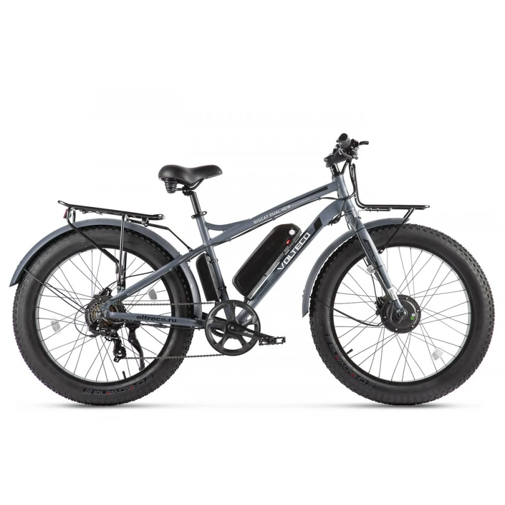 Электровелосипед VOLTECO BIGCAT DUAL NEW Серый