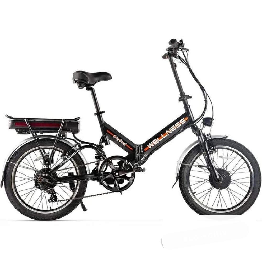 Электровелосипед Wellness CITY DUAL 700W черный