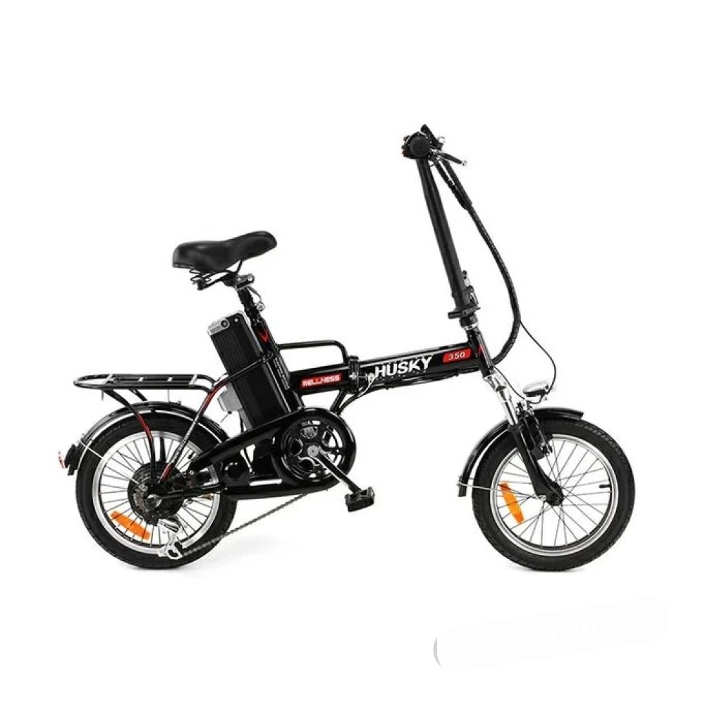 Электровелосипед Wellness HUSKY 350 черно-красный